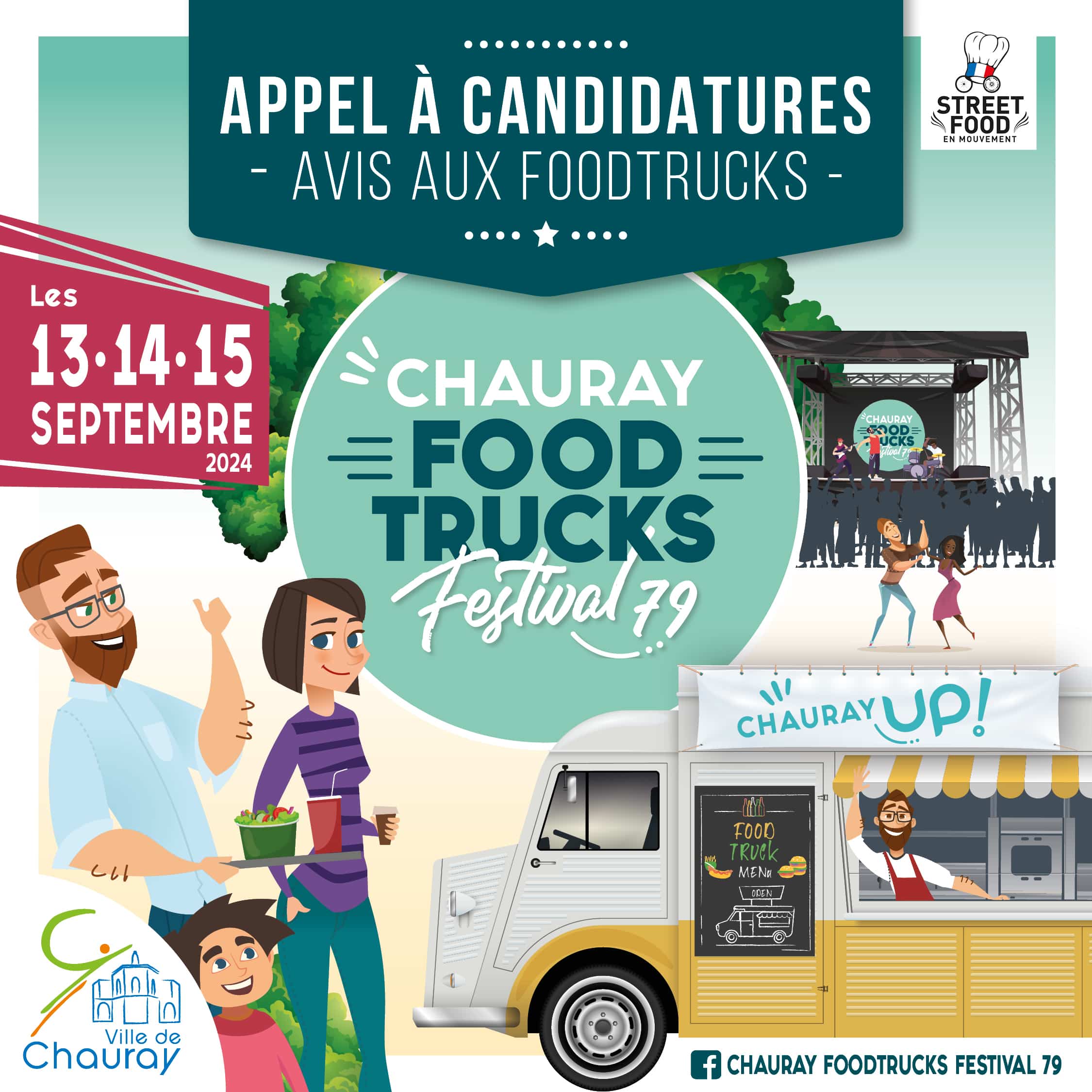Inscription au Chauray Food Trucks Festival 79 édition 2024 Street