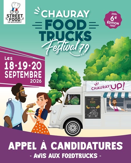 Appel à candidature Chauray Food Truck Festival 79 - 2026